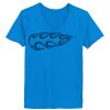 Ladies’  Junior Fine Jersey V-Neck Longer Length T-Shirt Thumbnail