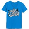 Ladies’  Junior Fine Jersey V-Neck Longer Length T-Shirt Thumbnail