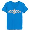 Ladies’  Junior Fine Jersey V-Neck Longer Length T-Shirt Thumbnail