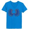 Ladies’  Junior Fine Jersey V-Neck Longer Length T-Shirt Thumbnail