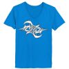 Ladies’  Junior Fine Jersey V-Neck Longer Length T-Shirt Thumbnail