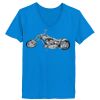 Ladies’  Junior Fine Jersey V-Neck Longer Length T-Shirt Thumbnail