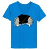 Ladies’  Junior Fine Jersey V-Neck Longer Length T-Shirt Thumbnail