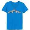 Ladies’  Junior Fine Jersey V-Neck Longer Length T-Shirt Thumbnail