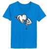 Ladies’  Junior Fine Jersey V-Neck Longer Length T-Shirt Thumbnail