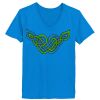Ladies’  Junior Fine Jersey V-Neck Longer Length T-Shirt Thumbnail