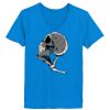 Ladies’  Junior Fine Jersey V-Neck Longer Length T-Shirt Thumbnail