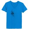 Ladies’  Junior Fine Jersey V-Neck Longer Length T-Shirt Thumbnail
