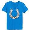 Ladies’  Junior Fine Jersey V-Neck Longer Length T-Shirt Thumbnail