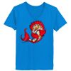 Ladies’  Junior Fine Jersey V-Neck Longer Length T-Shirt Thumbnail