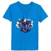Ladies’  Junior Fine Jersey V-Neck Longer Length T-Shirt Thumbnail