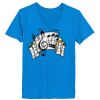 Ladies’  Junior Fine Jersey V-Neck Longer Length T-Shirt Thumbnail