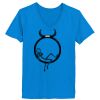 Ladies’  Junior Fine Jersey V-Neck Longer Length T-Shirt Thumbnail