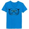 Ladies’  Junior Fine Jersey V-Neck Longer Length T-Shirt Thumbnail