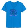 Ladies’  Junior Fine Jersey V-Neck Longer Length T-Shirt Thumbnail