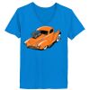 Ladies’  Junior Fine Jersey V-Neck Longer Length T-Shirt Thumbnail