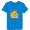Ladies’  Junior Fine Jersey V-Neck Longer Length T-Shirt Thumbnail