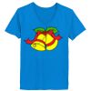 Ladies’  Junior Fine Jersey V-Neck Longer Length T-Shirt Thumbnail