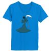 Ladies’  Junior Fine Jersey V-Neck Longer Length T-Shirt Thumbnail