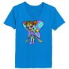 Ladies’  Junior Fine Jersey V-Neck Longer Length T-Shirt Thumbnail