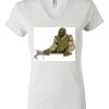 Women's Short Sleeve V-Neck T-Shirt Thumbnail