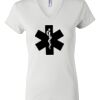 Women's Short Sleeve V-Neck T-Shirt Thumbnail