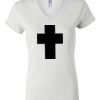 Women's Short Sleeve V-Neck T-Shirt Thumbnail