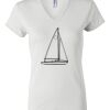 Women's Short Sleeve V-Neck T-Shirt Thumbnail