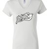 Women's Short Sleeve V-Neck T-Shirt Thumbnail