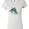 Women's Short Sleeve V-Neck T-Shirt Thumbnail
